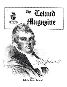 The Leland Magazine ~ Edwin Cater Leland